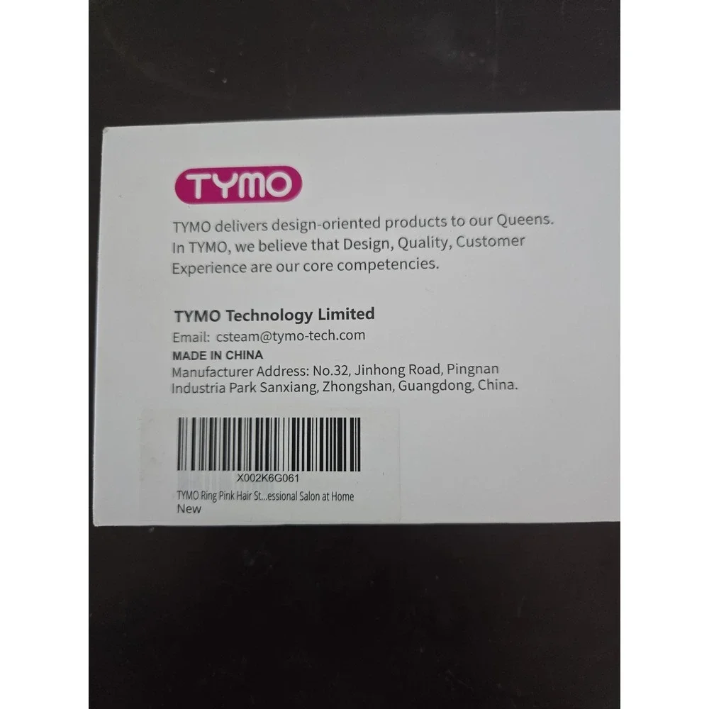 Tymo Ring Pink Hair Straightening Comb